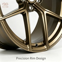 Rines de Aleación Forjada 6061-T6 de 21 Pulgadas 5x108 en Bronce Satinado para Vehículos Eléctricos Tesla Model Y y BYD Seal