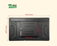 Monitor de Videojuegos Vertical de 32 Pulgadas y 60 Hz, Montaje VESA, Pantalla LED con Halo, Monitor con Pantalla Táctil Pcap, Monitor para Máquinas de Juegos