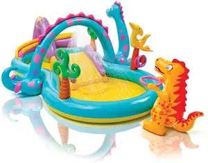 INTEX 57135 Dinosaur Play Center inflatable kids sliede pool swimming pool outdoor