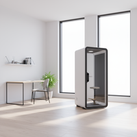 UNIBOOTH Cabines d'isolation acoustique durables en profilés d'aluminium de précision, design moderne, installation facile, module rapide, pour enregistrement et salle de sport