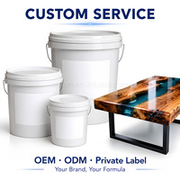 Résine époxy pour bois MTBJZJ ODM&OEM Deep Cast, facile à mélanger, rapport 2:1, kit complet transparent pour le travail du bois et la construction