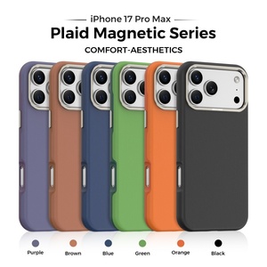 Funda Magnética de Alta Calidad para iPhone 17 13 14 15 16 Pro Max 17 Air, Carga Inalámbrica, Marco Metálico para Cámara, Protección Antigolpes - Product Image 2
