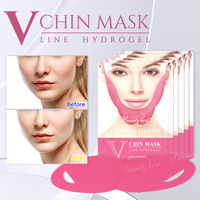 Sangle anti-âge pour réduire le double menton, raffermissante et liftante, patch pour le menton, masque facial en hydrogel pour un visage en V, effet amincissant et liftant
