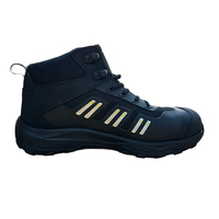 Chaussures de sécurité MaxiTough en gros, noires et bleues, unisexes, légères, en EVA, en caoutchouc, en maille respirante, antidérapantes, avec embout en acier, pour usine