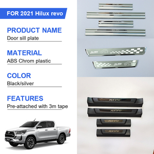 Protector de umbral de puerta para accesorios de coche personalizados, protector de umbral de puerta para Hilux 4x4 Rocco Vigo - Product Image 3