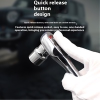 Coffret d'outils professionnel de réparation automobile multifonctionnel de 142 pièces avec clé à cliquet manuelle, tournevis et douilles, finition chromée