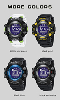 SMAEL 8050 Sportliche Digitaluhren für Herren Wasserdicht mit Hintergrundbeleuchtung LED-Anzeige Armbanduhr für Schüler der Mittelstufe Montre Reloj