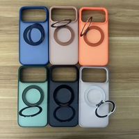 Étui avec béquille rotative à 360° pour iPhone 17 Pro Max 18 Pro Max 16 15 14 13 12 7 8 XS Max 2026, support magnétique pour téléphone