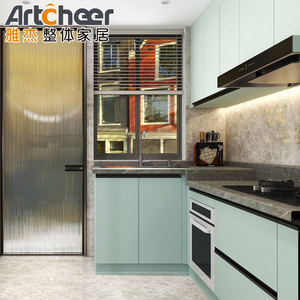 Armario de cocina pequeño de diseño moderno, Modular personalizado de alta calidad, tablero de melamina de MDF, cocina y <span class=keywords><strong>accesorios</strong></span> - Product Image 3