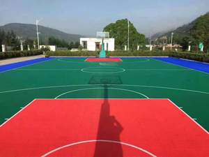 Carreaux de sol sportifs pour terrain de basket portable PP - Product Image 4