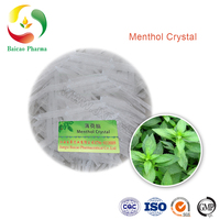 2216-51-5 Meilleur prix Cristal de menthol synthétique pur 100% avec échantillon gratuit Matière première chimique Arôme alimentaire tabac