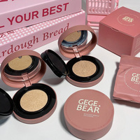 Cushion de maquillage couvrant 13g + Recharge 13g, longue tenue, léger, fini mat, couvrance totale, fond de teint cushion Gege Bear