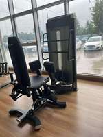 Appareil de musculation double pour abdominaux et extensions dorsales 2-en-1, pour abdominaux et renforcement du bas du dos, à résistance sélectionnable, usage commercial