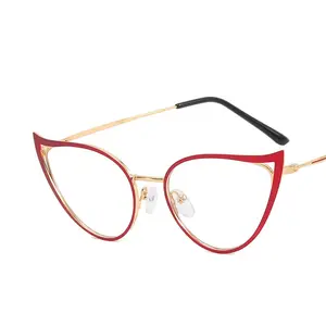 6867新品热卖猫眼眼镜防蓝光眼镜架电脑设计师眼镜时尚女性眼镜