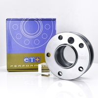 Nouvel espaceur de roue ET+ en alliage d'aluminium forgé 6061 T6 5x120 16MM CB72.5 Adaptateur centrique de moyeu Grade 10.9/12.9 Anodisation dure Gris pour
