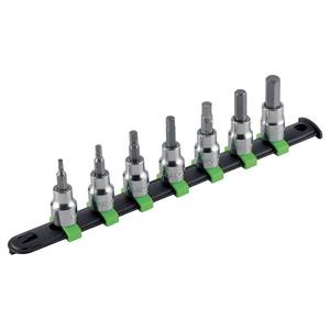 149H S7 Socket <b>Set</b> 6 Piece Metric Hex Bit <b>Driver</b> Automotive Repair Tool - Product Image 1