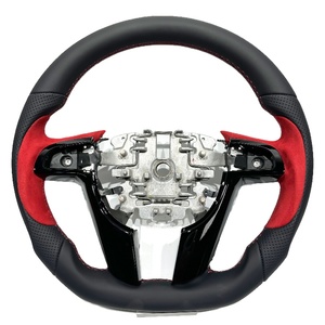 Volante Sportivo in Pelle Nera e Rossa per Pontiac G8 Holden VE HSV SSV Commodore, Vendita Diretta dalla Fabbrica - Product Image 1