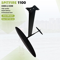 Spitfire 1100/1180/1030/960 Axis Foils Kit d'hydrofoil en fibre de carbone avec logo personnalisé pour Pumping Foil, Surfing, Kite Foiling, Scooter