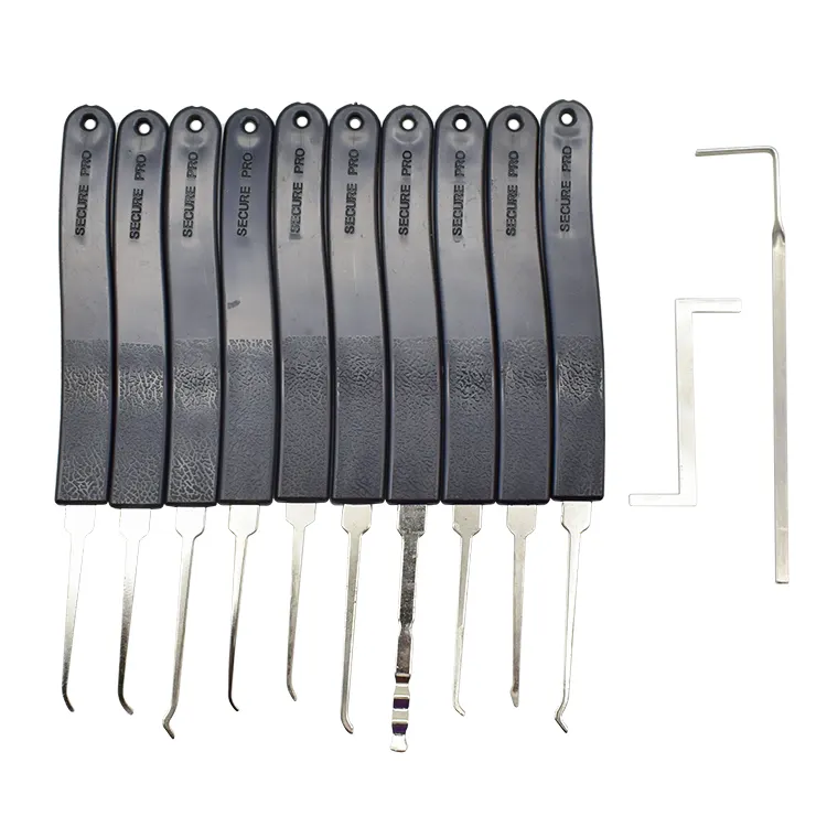 Herramientas de cerrajería Klom 9PCS Lockpicking Set Abridor de cerradura de alta calidad para cerrajero Herramienta de selección de cerradura al por mayor