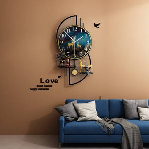 Horloges murales en acrylique de style nordique créatif, design original, best-seller, pour la décoration de la maison et de la chambre à coucher - Product Image 1