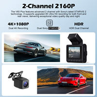 Mini caméra embarquée Wifi 4K avant et arrière 1080P, enregistreur vidéo de conduite, GPS, DVR de voiture, vision nocturne, écran IPS 2,0 pouces