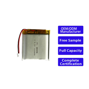 Pin Lipo 803436 1000mAh tùy chỉnh, gói pin Lithium-ion cao cấp, đạt chứng nhận CE, dạng túi, dành cho mô-đun camera - Product Image 1