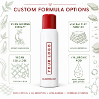 Spray Fixateur de Maquillage Matifiant Contrôle Sébum Effet Brume Fine pour Tous Types de Peau Résistant à l'Eau Marque Blanche Fabricant OEM