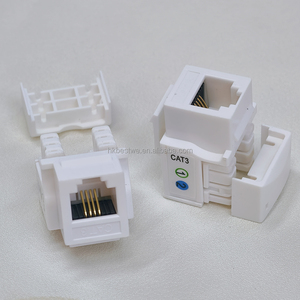 โมดูลโทรศัพท์ CAT3 ขั้วต่อ RJ11 6P4C โมดูลเสียง ขั้วต่อคีย์สโตน ตัวเชื่อมต่อเครือข่ายแบบไม่ต้องใช้เครื่องมือ - Product Image 4