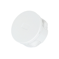 Boîte de jonction étanche PULTE 80x40mm IP56 ABS Gris |   Petite boîte de jonction extérieure pour systèmes électriques de commande basse tension