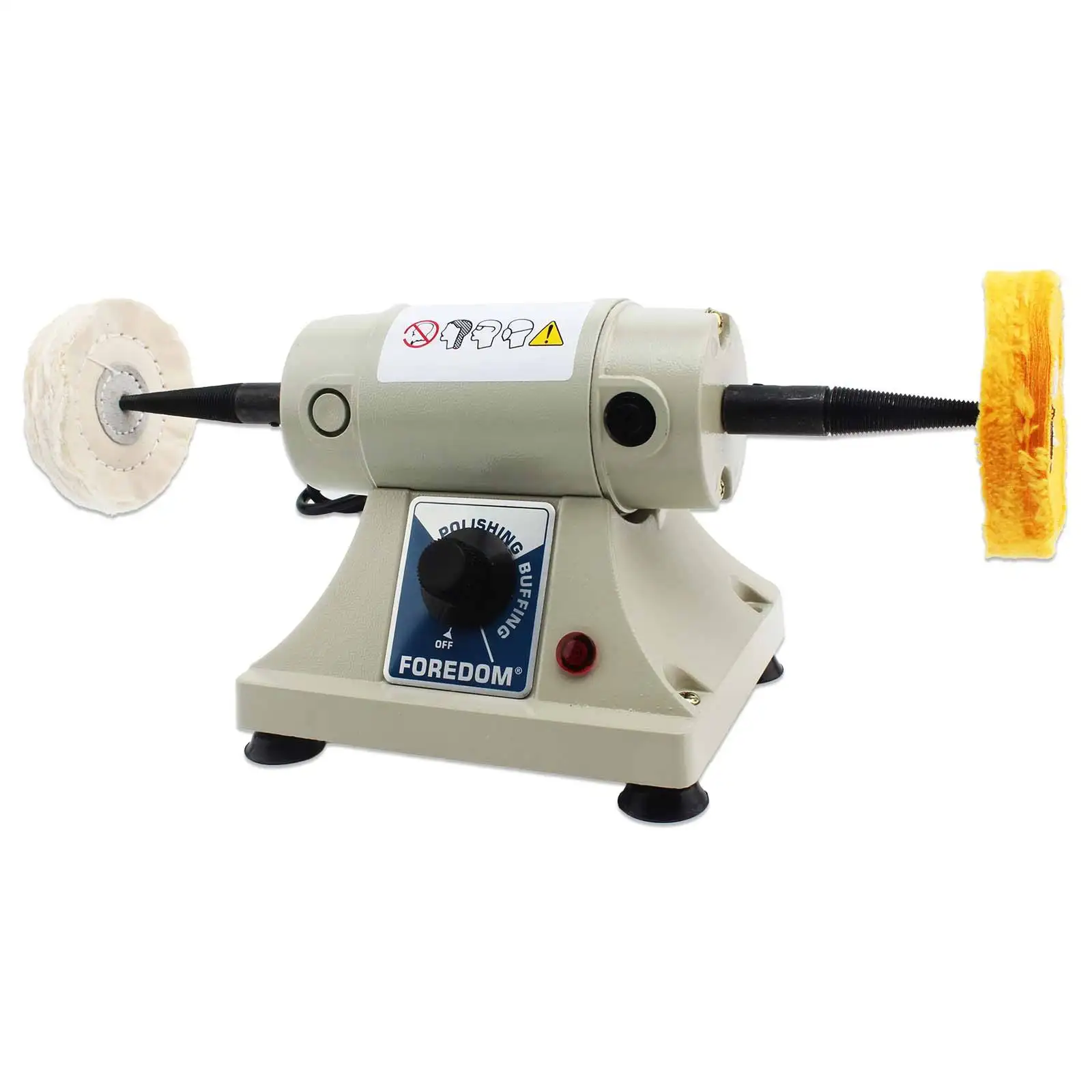 DEsktop Cloth Wheel Polishing Machine Adjustable Speed Double Head Electric Grinding And Rust Removal Tools Jewelry Polishing