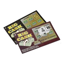 Impression Personnalisée de Billets de Loterie Cartes à Gratter Ticket Gagnant Carte à Gratter Loterie