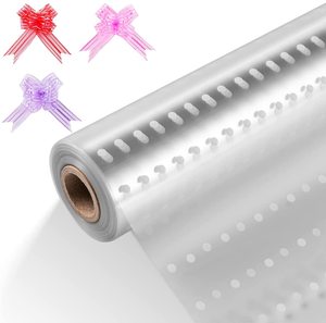 Rouleau de Cellophane transparent, avec 30 nœuds de traction, pour Bouquet pour cadeaux - Product Image 2