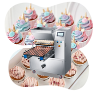 Nouvel Équipement de Boulangerie Haute Efficacité, Ligne de Production de Cupcakes et Biscuits, Équipement Automatique de Fouettage de Crème à Buse pour Œufs, Facile à Utiliser