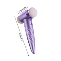 Outil de beauté par vibration électrique 3D rechargeable Wet-Dry Fond de teint en plastique Puff de poudre de maquillage