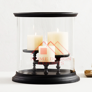 Portavelas de cristal de huracán único dorado de Venta caliente - Product Image 4