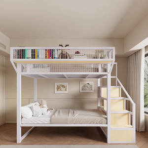 <span class=keywords><strong>Lit</strong></span> mezzanine pour enfants de haute qualité sur mesure avec <span class=keywords><strong>escalier</strong></span> et armoire de rangement, <span class=keywords><strong>lit</strong></span> <span class=keywords><strong>surélevé</strong></span> pour les petits espaces et les chambres duplex - Product Image 6