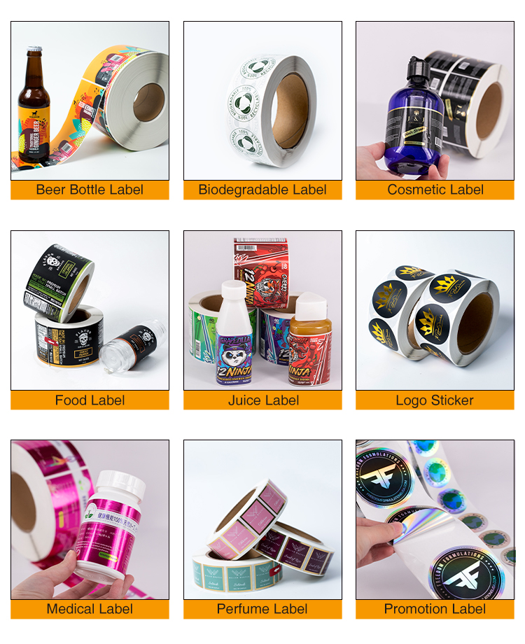 Glossy Round Sticker Labels Self Adhesive Custom Printing Logo Waterproof For Coffee Cup