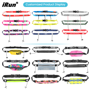 Cinturón Deportivo Ajustable Impermeable <span class=keywords><strong>IRun</strong></span> Secure Unisex, Riñonera de Gran Capacidad con Porta Géis y Porta Dorsales para Teléfono y Llaves - Product Image 4