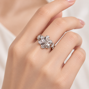 Bague pour femme en argent sterling 925 véritable, bague de fiançailles et de mariage Galadriel <span class=keywords><strong>Nenya</strong></span> Zircon - Product Image 2