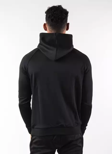 เสื้อฮู้ดสวมหัวแบบสวมหัวสำหรับผู้ชายปักด้วยตาข่ายสีล้วนถักสำหรับใส่พักผ่อนกลางแจ้งกีฬา - Product Image 3