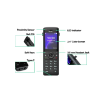 Teléfono SIP Yea-Link AX83H Nuevo, Portátil, de Doble Banda, Wi-Fi 6, 4G para Servicios VoIP