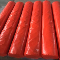 Fournisseur d'usine, bâche en plastique HDPE coréen de qualité supérieure, imperméable, résistante, bleu orange, 2 m x 100 m, rouleau de bâche
