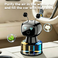 Diffuseur de parfum intelligent pour voiture, robot, 4 vitesses réglables, pulvérisation automatique, éliminateur d'odeurs, décoration intérieure de voiture