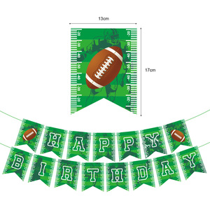 <span class=keywords><strong>Rugby</strong></span> Thème Fête D'<span class=keywords><strong>anniversaire</strong></span> <span class=keywords><strong>Décoration</strong></span> En Gros Triangle Queue Bannières Nid D'abeille Pièce Maîtresse Table Topper <span class=keywords><strong>Décoration</strong></span> - Product Image 4