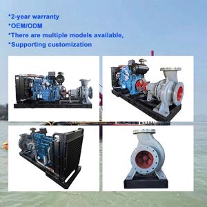 Anti <b>Clogging</b> Design Centrifugal Alluvial Gold Dredge Pump High Pressure Dredging Barge Mounted River Sand Mining - Product Image 2