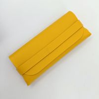 Etui à lunettes en cuir multicolore fait main avec logo personnalisé Boîte d'emballage portable pour lunettes de soleil en PVC souple