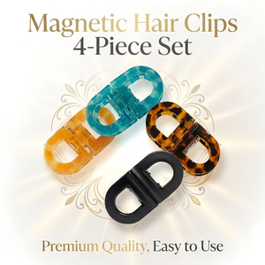 Pince à cheveux carrée magnétique en plastique, design personnalisé, maintien solide, 2-en-1, antidérapante, accessoire de coiffure pour femmes et filles aux cheveux épais - Product Image 3