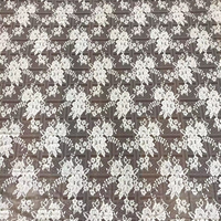 Tissu de dentelle brodé tissé blanc, doux, respirant, résistant à l'eau et léger, idéal pour les mariages (ODM) - Grande Vente