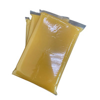 Prix usine gelée colle translucide jaune thermofusible bloc de colle pour meubles bord coffrets cadeaux produits en papier plastiques étanchéité