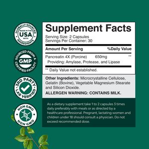 Bán buôn OEM nhãn hiệu riêng chất béo <span class=keywords><strong>Protein</strong></span> & Carb diggestion năng lượng hỗ trợ quan trọng chất dinh dưỡng tuyến tụy <span class=keywords><strong>Enzyme</strong></span> Viên nang bổ sung - Product Image 2